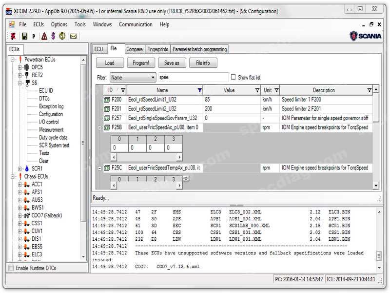 Scania XCOM EGR/AdBlue OFF и др.