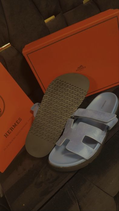 Sandale Hermes Chypre NOI - Marimea 43 (vin ca un 41-42) - Pret Neg