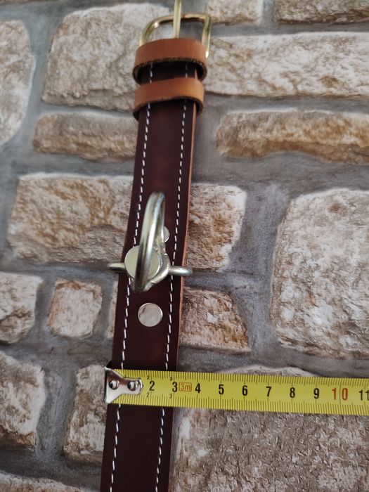 Zgarda piele naturala dublată