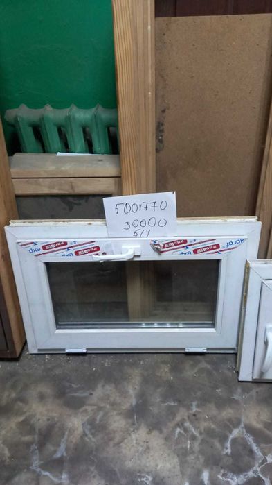 Продам новые и БУ окна, двери.