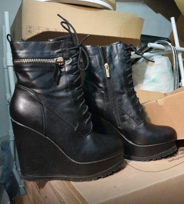 Сапоги женские демисезонные, б/у