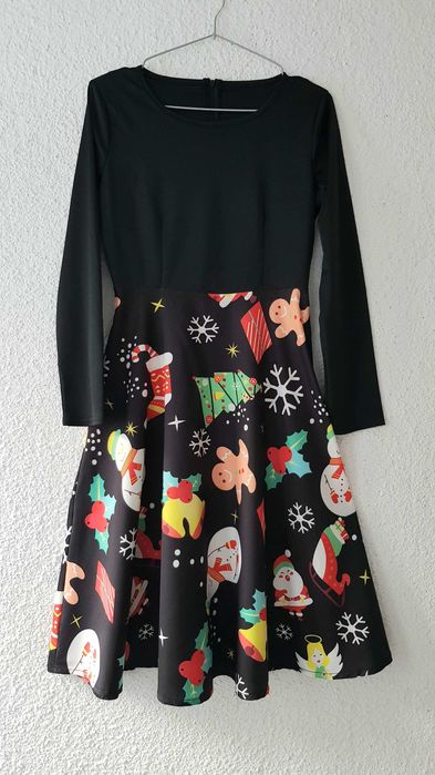 Дамска Коледна рокля размер S - НОВА