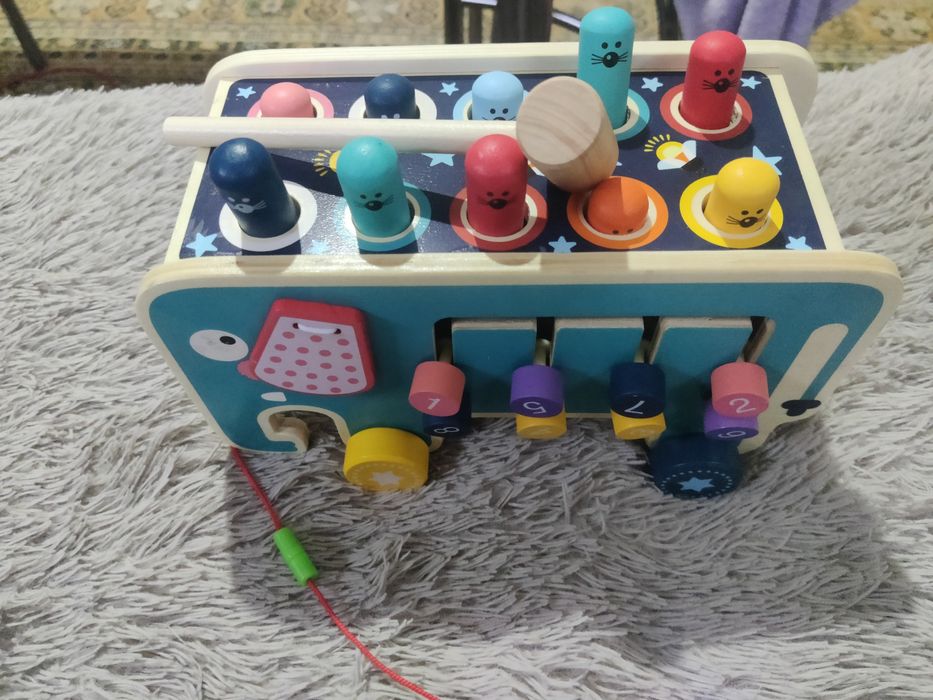 Игрушка Автобус стучалка 4 в 1