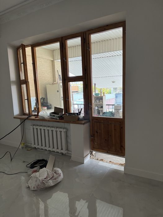 Продам витражное окно деревянное