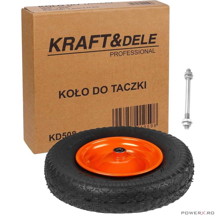 Roata pentru roaba cu rulment, 16", Kraft