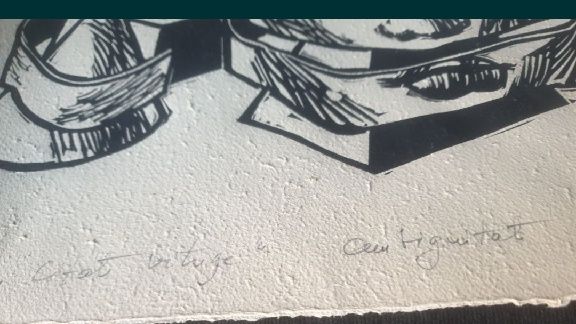 Tablou grafica Mihail Mănescu