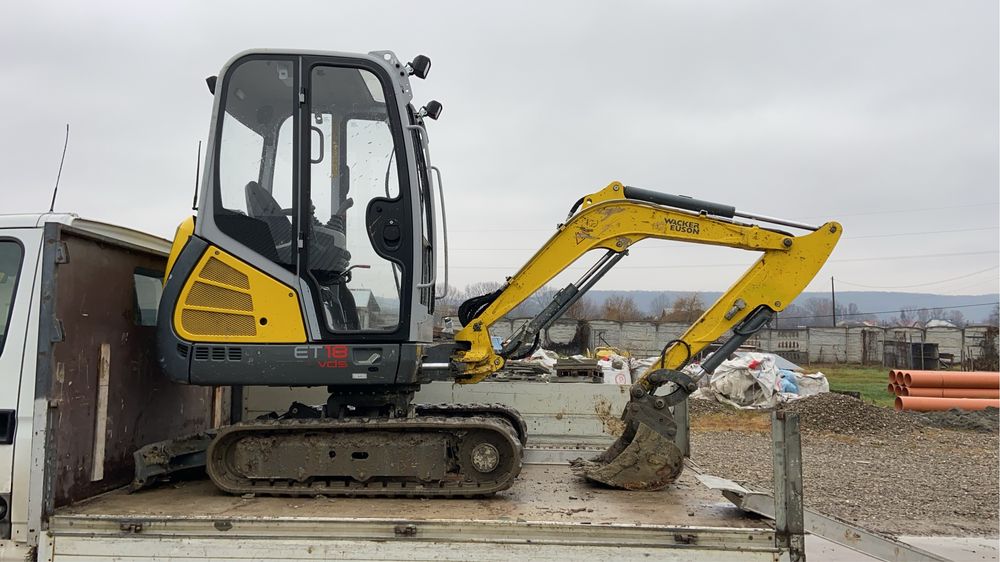 Miniexcavator de închiriat, diverse lucrari