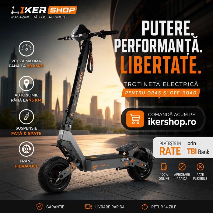 MAGAZIN! Garantie + factura! Trotinete Kukirin G2, G2 Pro, G2 Max, G2 Master, G4, S1 Max - 2026, sigilate din fabrica, posibilitate si in rate