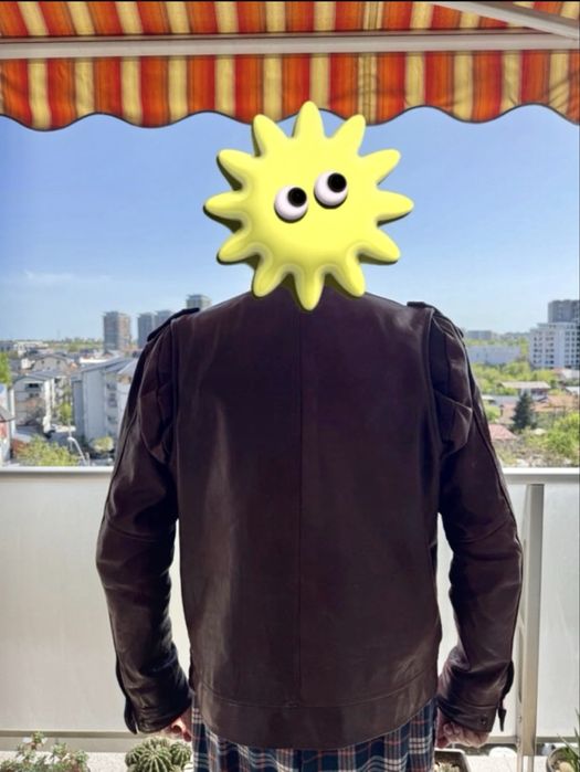 Geaca barbateasca din piele naturala 100%