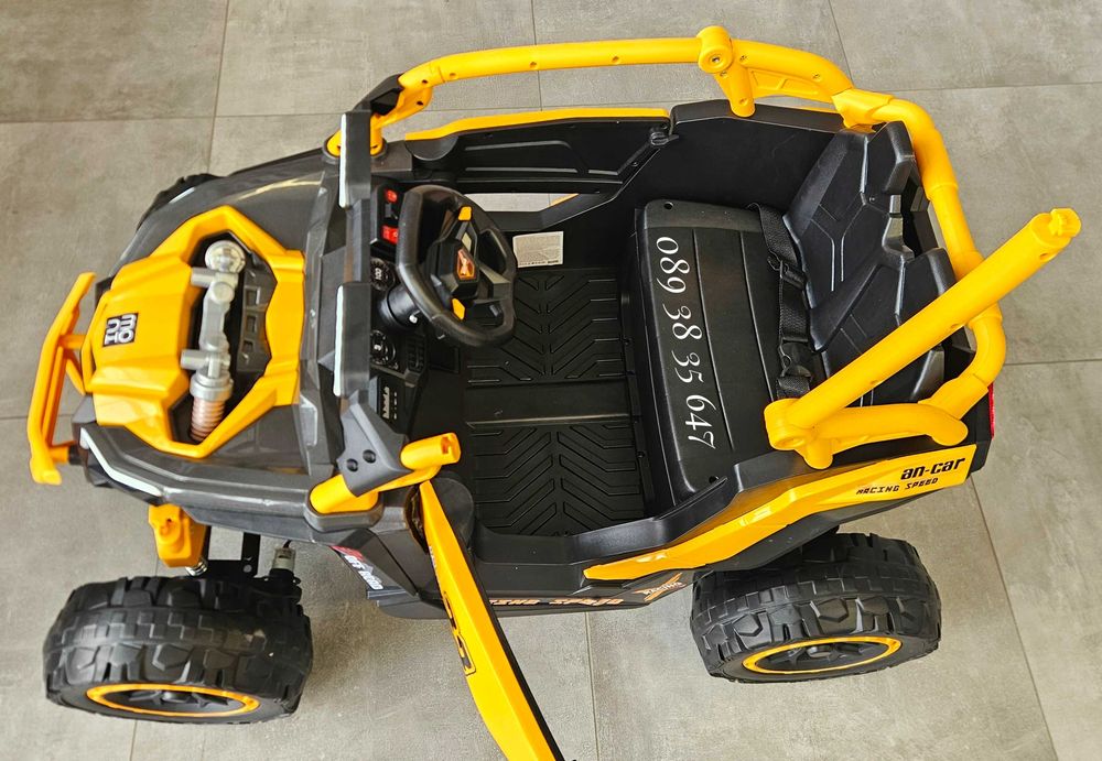 ТОП ЦЕНА!НОВО!Акумулаторен джип Kansas с 24V батерия,меки гуми,4x4,USB