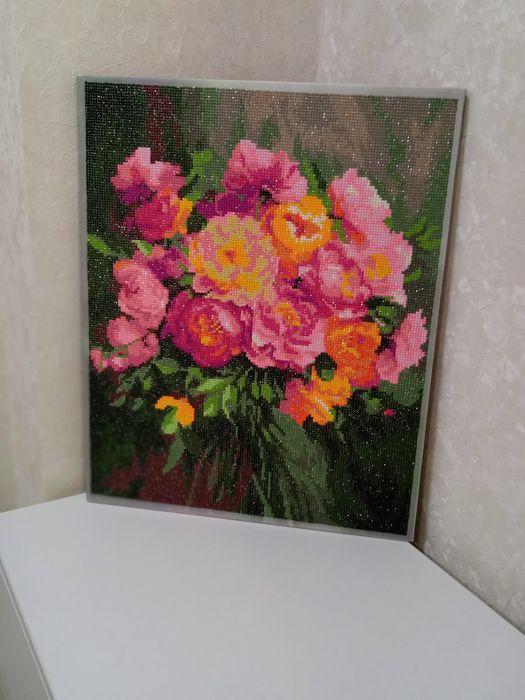 Картина алмазная мозаика "Букет".