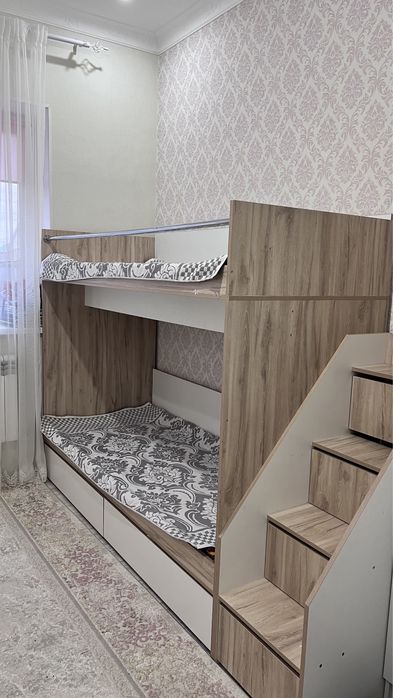 2-х этаж кровать с полками