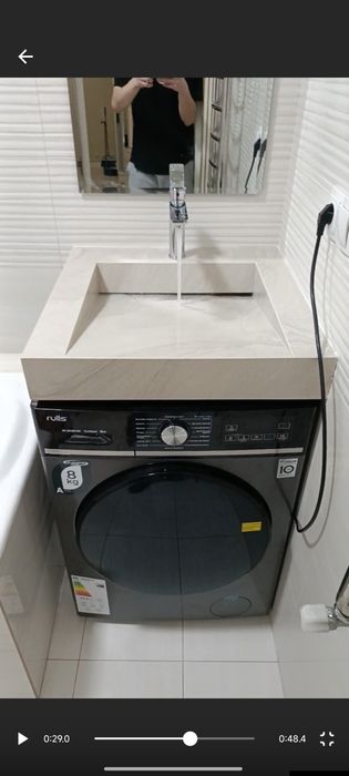 Раковина над стиральной машинкой