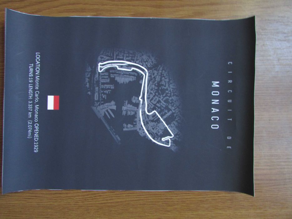 Poster f1 Circuit de Monaco