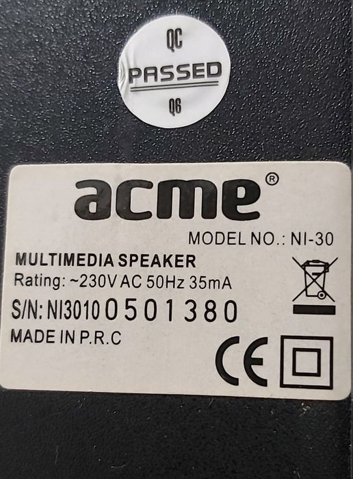 Boxe 2.1 Acme NI30, 6.5W