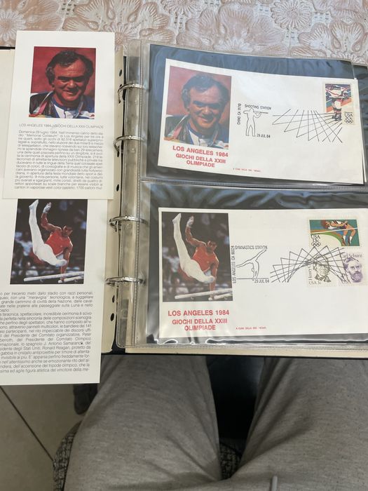 Album complect plicuri FDC olimpiada lLos Angeles  1984