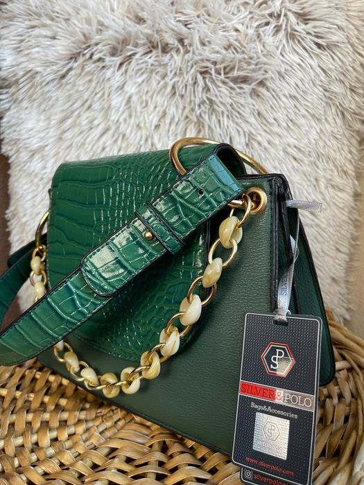 -% Silver Polo бутикова дамска чанта