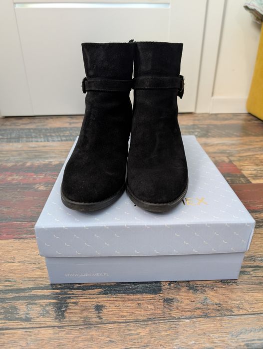 Botine piele intoarsa, marime 39