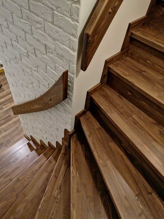 Изготовление деревянных лестниц на заказ, taxta zina | Алик