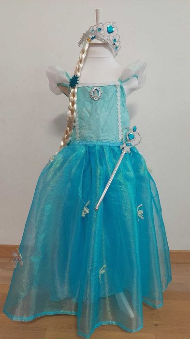 Rochita Printesa Ghetii Elsa Frozen Craiasa Iernii Serbare Carnaval