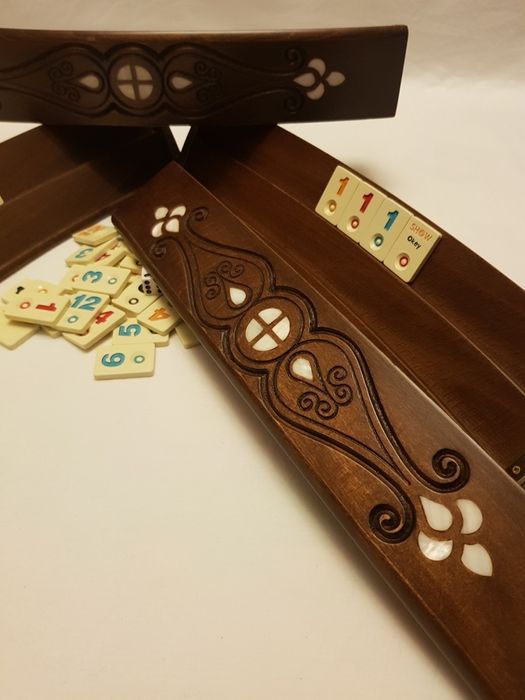 Joc rummy, remi din lemn de calitate superioara. 2652 Zambak