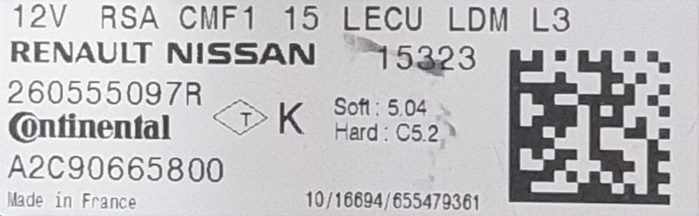 Modul LED (Droser/Calculator) Far Dreapta Renault/Nissan