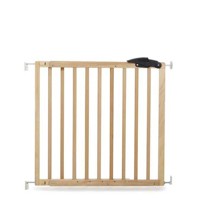 Portita Nicolas 78,5-113,5cm, alba, de lemn - protectie scari bebelusi