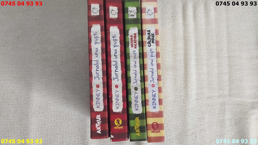 carte carti jurnalul unui pusti jeff kinney vol 1 3 4 pret pe bucata