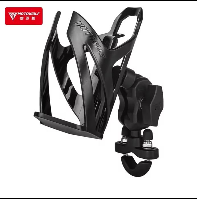 Suport pahar sticla MOTO WOLF scuter atv prindere pe ghidon crash bar