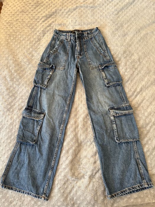 Широки дънки с джобове и балон дънки