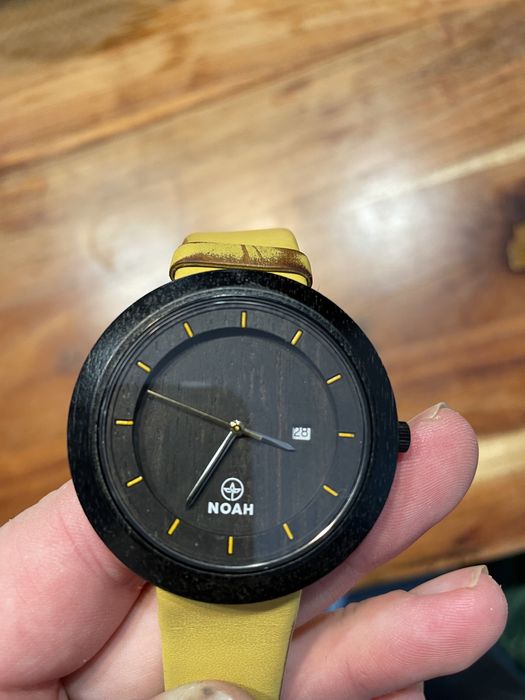 Ceas lemn noah negru