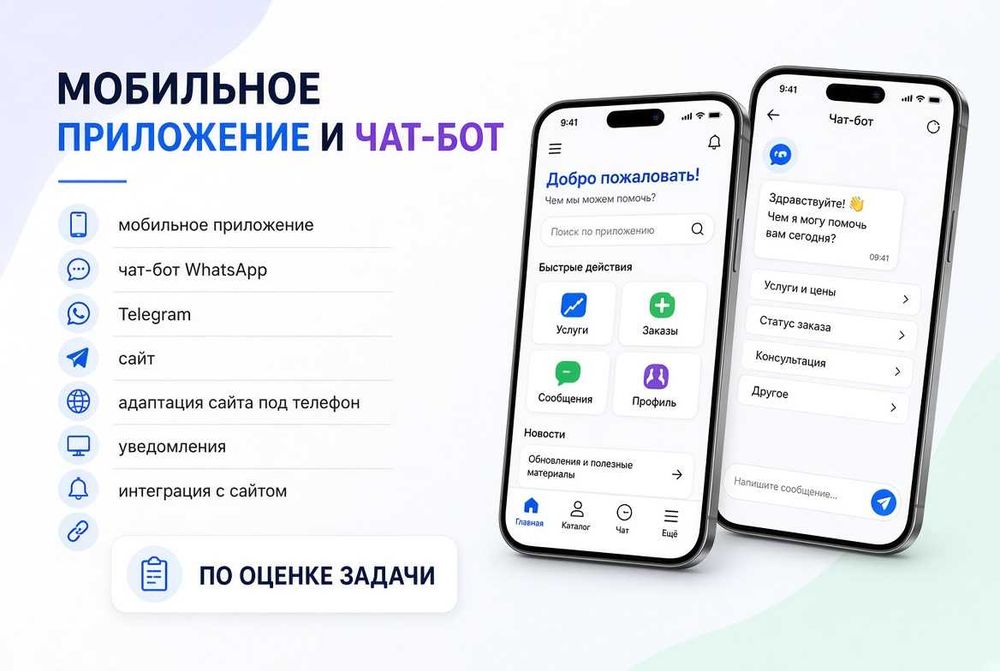 Сайт. Чат-боты. Программист. Айтишник. Реклама отдельно от работ
