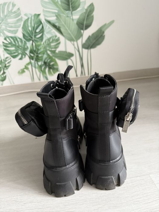 Ghete Steve Madden Tanker-H piele eco, marime 39, stare foarte buna