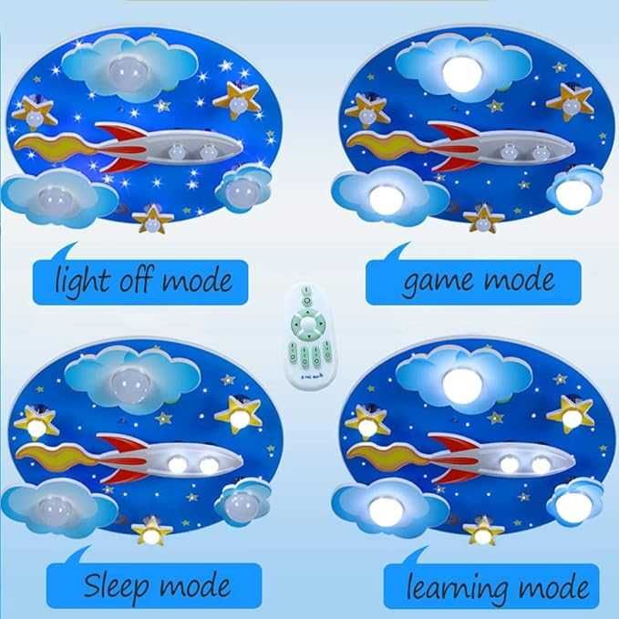 ЛЕД LED полилей за Детска стая Вселена Звездно небе Анимационна ракета