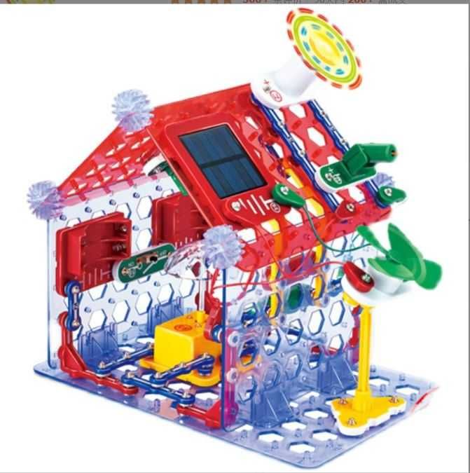 Огромный   Блочный электронный 3D конструктор - Знаток "Умный дом" .
