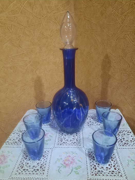 Винтажный набор из графина (0,7л) и 6 стопок (50мл). В абсолютно идеал