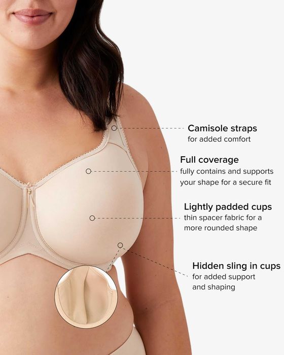 Нов спортен бежов сутиен Wacoal с банел 90C