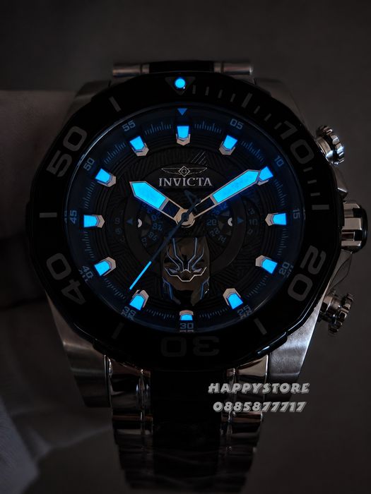 INVICTA Marvel Black Panther Limited edition 48 mm, Инвикта нов мъжки часовник