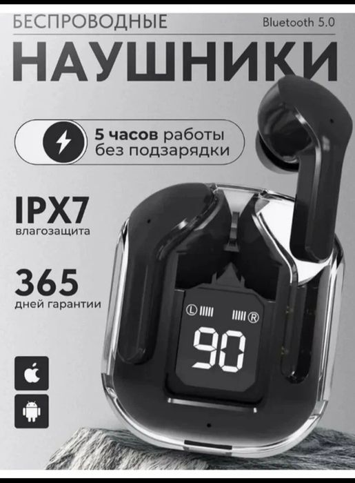 Беспроводные наушники Рods Air 31 с дисплеем микрофоном и шумоподавлен