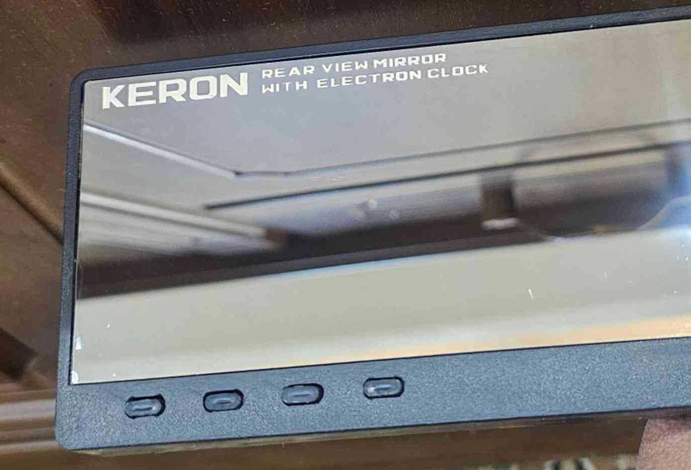 Зеркало задного вида с часами, широкий обзор, СССР производства