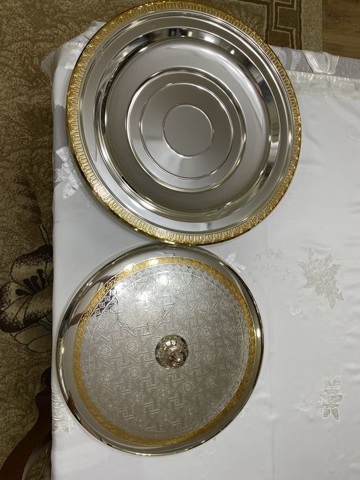 Ляган с крышкой инкрустированный