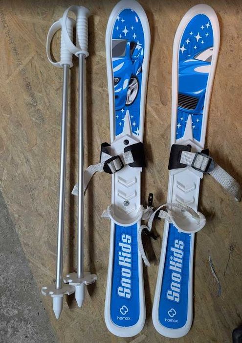 Schiuri copii Hamax SnoKids cu bețe incluse – Ideale pentru inițiere