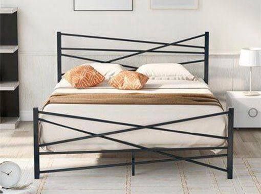 Двуспальная  Кровать Loft krovat темир крават metal kalavat Pauuk