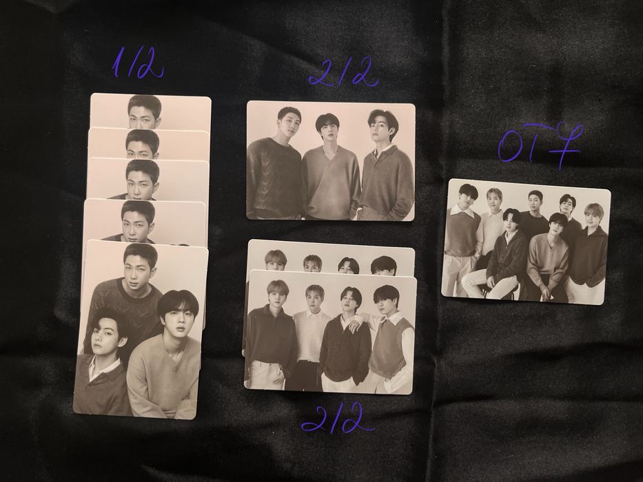 BTS Monochrome Pop-Up Mini PCs | БТС Монохром Поп-Ъп Мини фотокартички