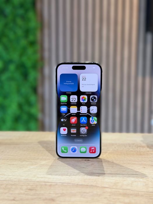 iPhone 14 Pro 128Gb Silver/Baterie98%/Garantie 12 luni @atsgsm.ro