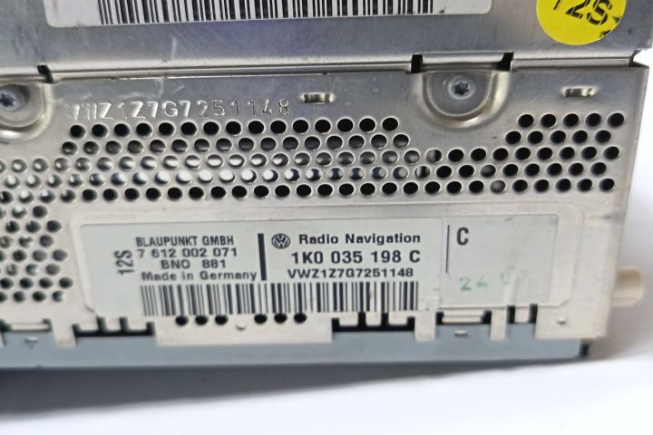 Radio cd / Navigatie 1K0035198C Volkswagen VW Touran prima generatie