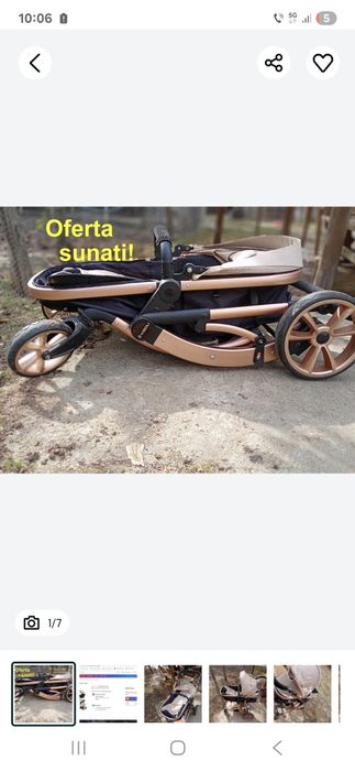 Carucior Visoli Gold Pliabil plus