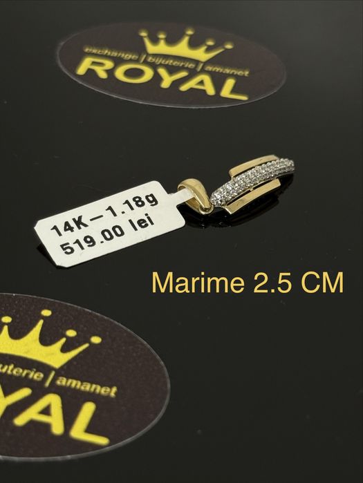 Bijuteria ROYAL : Pandantiv AUR 14K / 1.18 GR