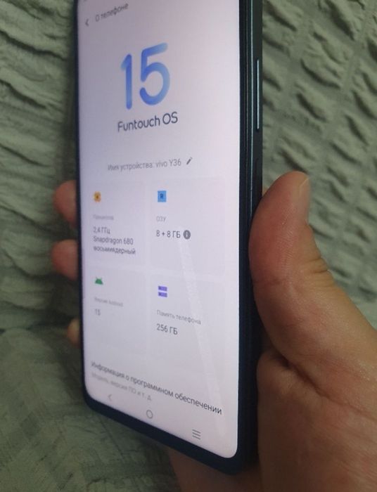 Vivo Y36 16/256GB Gray Igravoy Original 2025 Holati Yaxshi Zor 256GB