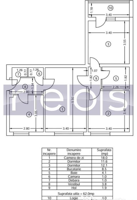 Vanzare Apartament 3 Camere 66Mp Campia Libertatii Muncii Vedere Dubla